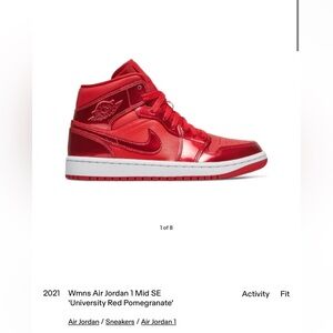 Women’s Air Jordan 1 Mid SE - University Red Pomegranate - Women’s Size 8.5